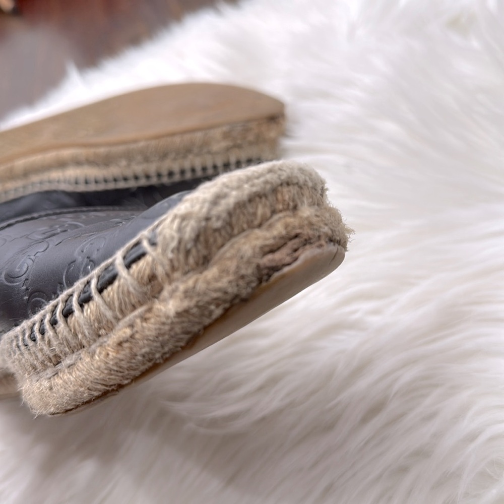 GUCCI Micro Guccissima Leather Espadrilles - Picture 15 of 16